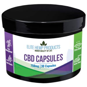 Elite CBD Capsules-750mg-30 capsules
